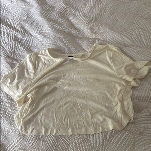 Women's Cream Top, Cut Out Back, Brand New